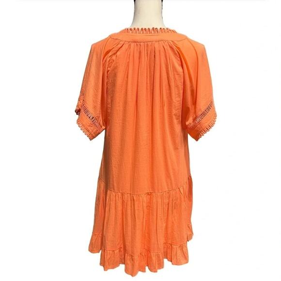 Self Contrast Mavis Mini Dress Persimmon Size XS - Picture 3 of 7